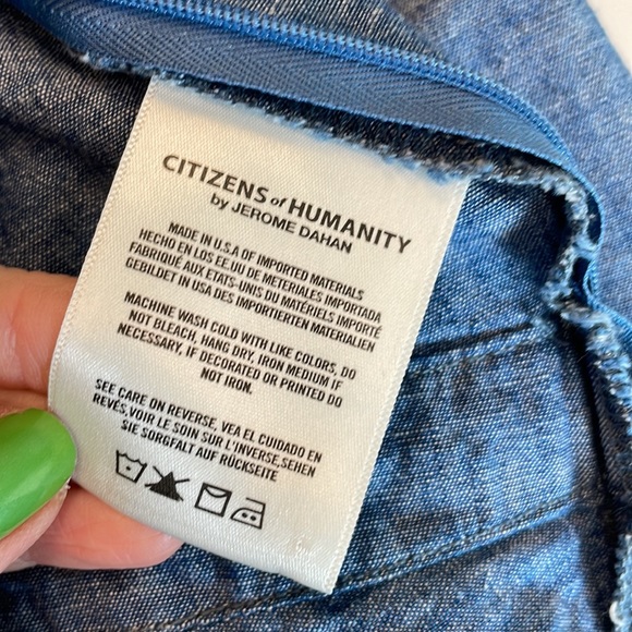 STUNNING Citizens of Humanity Chambray Blouse - Picture 8 of 8